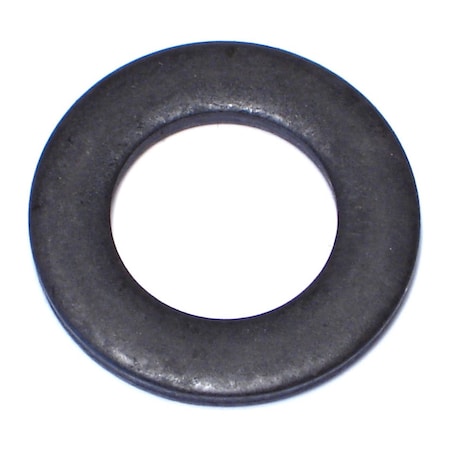 Flat Washer, Fits Bolt Size M16 ,Steel Plain Finish, 10 PK